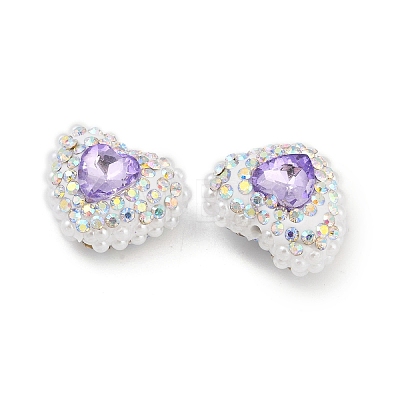 Polymer Clay Glass Rhinestone Beads CLAY-NH0001-13D-1