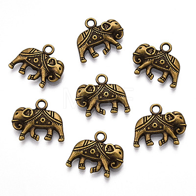 Tibetan Style Alloy Pendants TIBEP-S319-094AB-NR-1