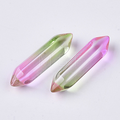 Two Tone Glass Double Terminated Point Beads LS-GLAA-S167-12L-1