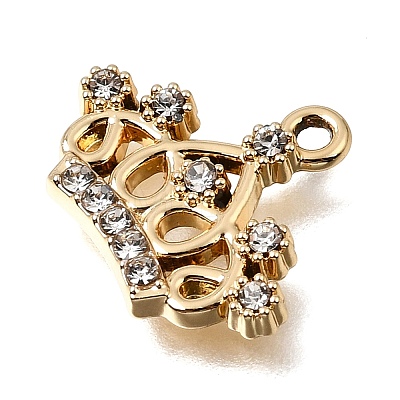 UV Plating Alloy Crystal Rhinestone Pendants RB-CBAD37D-16G-1