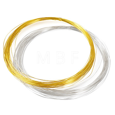2 Rolls 2 Color Round Brass Wire CWIR-TA0001-07-1