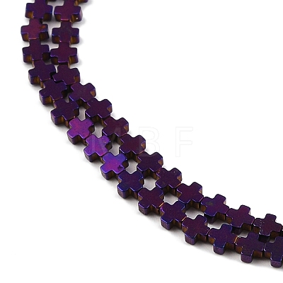 Electroplated Synthetic Non-magnetic Hematite Beads Strands G-J211-A08-01-1