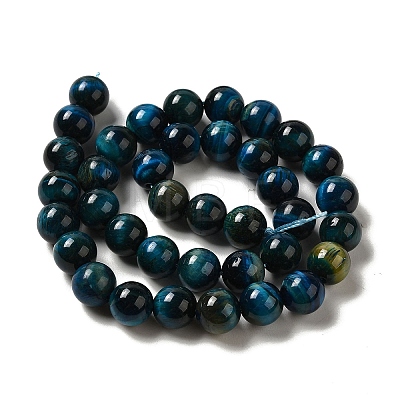 Dyed Natural Tiger Eye Beads Strands G-G102-A02-04-1