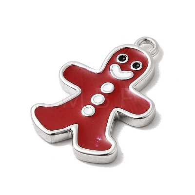 Christmas Brass Enamel Pendants KK-L258-05P-B02-1