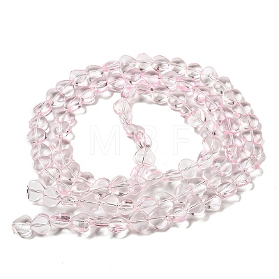 Baking Paint Transparent Glass Beads Strands DGLA-A08-T8mm-KD01-1