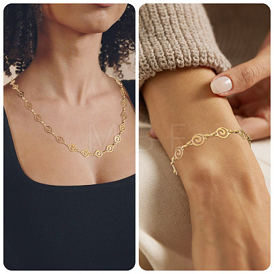 DIY Chain Necklace/Bracelets Kits DIY-TA0015-95G-1