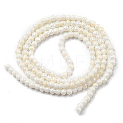 Electroplate Opaque Glass Beads Strands EGLA-K014-A-B01-1