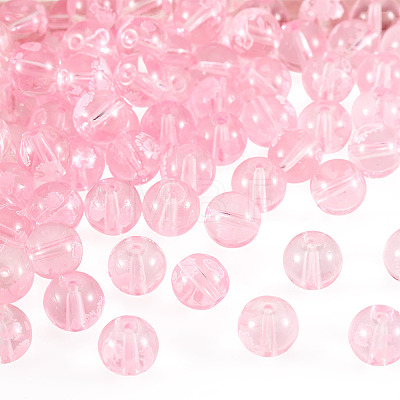 80Pcs Handmade Transparent Lampwork Beads FIND-TAD0001-04B-1