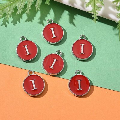 Platinum Plated Alloy Enamel Charms LS-ENAM-S118-03I-P-1