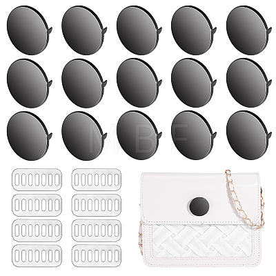 16Pcs Alloy Blank Flat Round Label Tags FIND-PH0062-03B-1