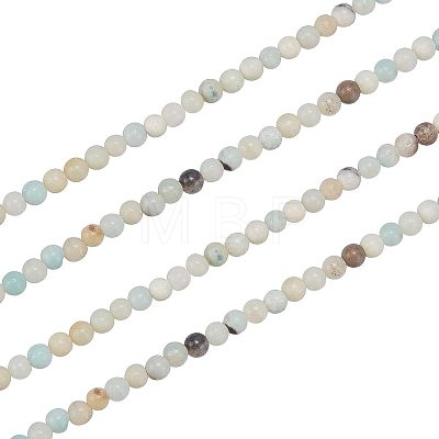  2 Strands Natural Flower Amazonite Beads G-NB0003-14-1