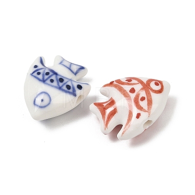 Handmade Porcelain Ceramic Beads PORC-Z003-04B-1