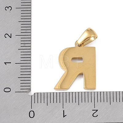 Natural White Shell Alphabet Pendants STAS-M338-02G-R-1