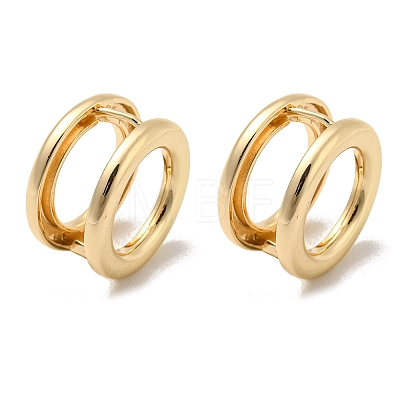 Brass Hoop Earrings EJEW-E295-29KCG-1