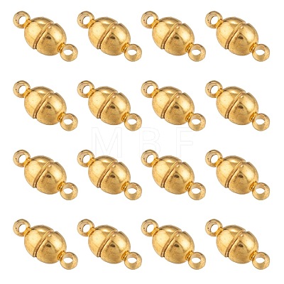 Brass Magnetic Clasps with Loops X-KK-D331-G-NF-1