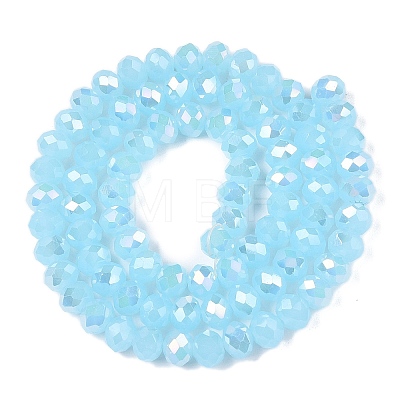 Electroplate Glass Beads Strands EGLA-A044-J6mm-B04-1