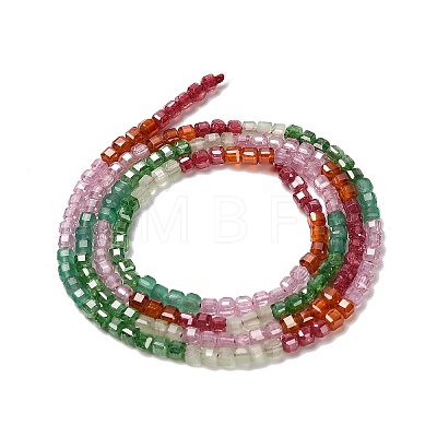 Gradient Color Cubic Zirconia Bead Strands ZIRC-F144-02A-1