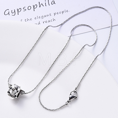 304 Stainless Steel Coreana Chain Necklace NJEW-S420-005B-P-1