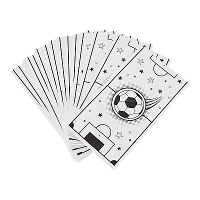 15Pcs Football Pattern Paper Bakery Bags ABAG-TA0002-32A-1