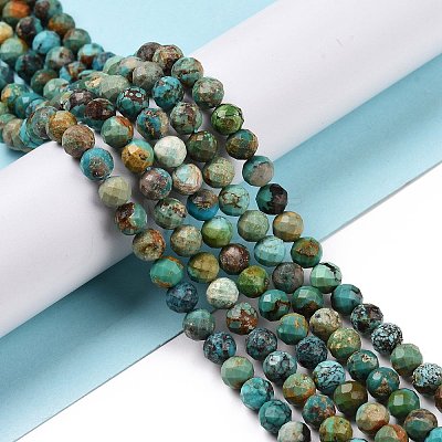 Natural HuBei Turquoise Beads Strands G-C009-A16-1