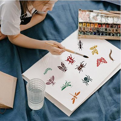 Large Plastic Reusable Drawing Painting Stencils Templates DIY-WH0172-807-1