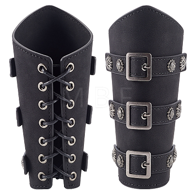 Adjustable Imitation Leather Cord Bracelet AJEW-WH0010-51B-1