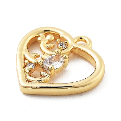 Brass Micro Pave Cubic Zirconia Pendants LS-KK-H511-01G-04-1