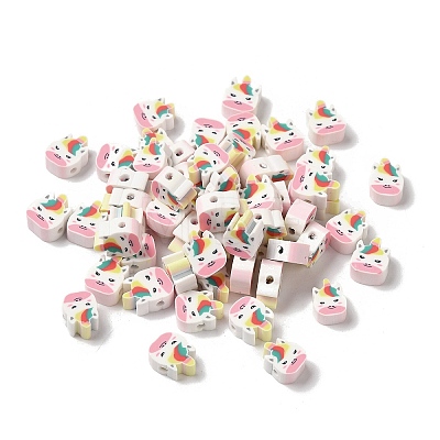 Handmade Polymer Clay Beads X-CLAY-H005-17D-1