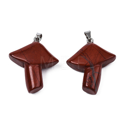 Natural Red Obsidian Pendants G-R480-02M-1