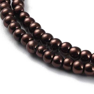 Glass Pearl Beads Strands HY-3D-B40-1