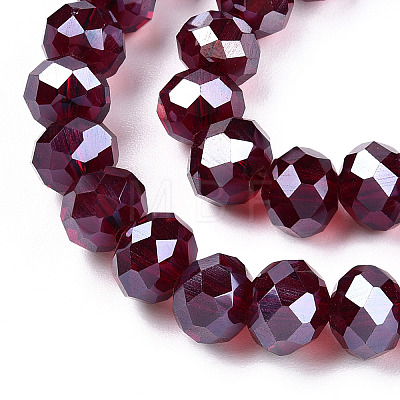 Electroplate Glass Beads Strands EGLA-A034-T3mm-A28-1
