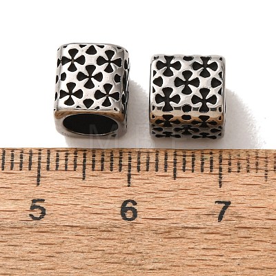 304 Stainless Steel European Beads SA-CBA9DCB-34AS-1