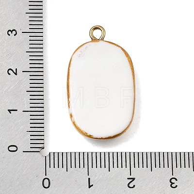 Fruit & Floral & Animals Printed Handmade Porcelain Pendants STAS-Z207-01G-02-1