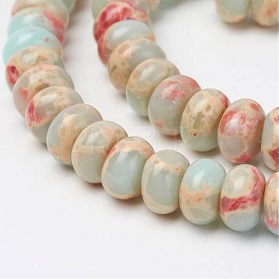 Synthetic Aqua Terra Jasper Beads Strands G-P237-03-1