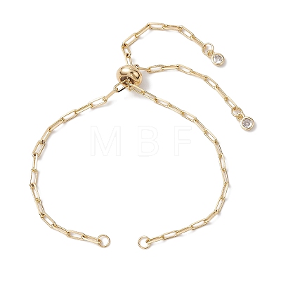 Brass Slider Bracelet Makings AJEW-JB01257-1