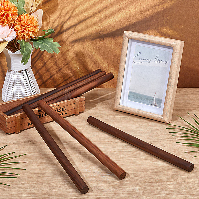 Waxed Round Wooden Sticks WOOD-OC0004-42B-1