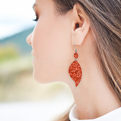 2Pcs 2 Style PET Plastic Earring Handwork Template DIY-WH0571-010-1