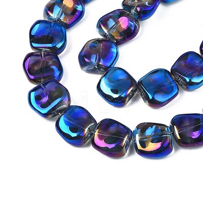 Electroplate Glass Beads Strand EGLA-S188-21-B01-1