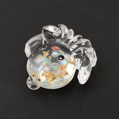 Luminous Transparent Resin Pendants RESI-A022-02B-1