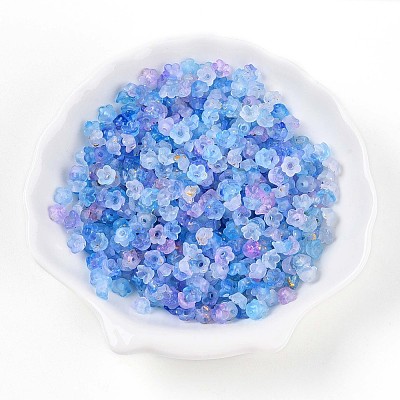 Frosted Transparent Acrylic Beads X-OACR-N137-72K-1