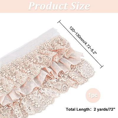  Pleated Chiffon Lace Trim SRIB-NB0001-10A-1