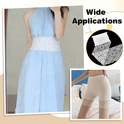 1Pc Spandex with Nylon Lace Edge Trim Ribbon OCOR-FG0003-45A-1