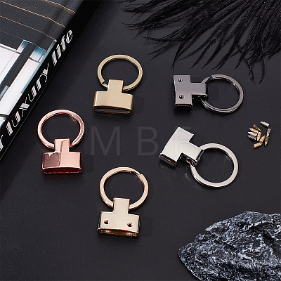 WADORN 5 Sets 5 Colors Alloy Keychain Clasps DIY-WR0001-93-1