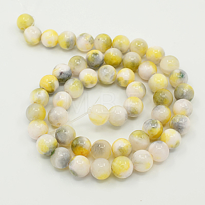 Natural Persian Jade Beads Strands G-D434-6mm-26-1