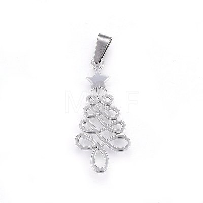 Non-Tarnish 304 Stainless Steel Pendants STAS-P209-45P-1