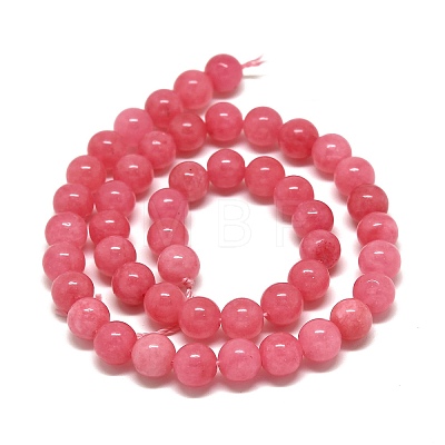 Natural Chalcedony Beads Strands G-S333-8mm-007-1