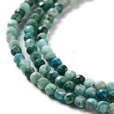 Natural Chrysocolla Beads Strands X-G-G823-13-3mm-B-1