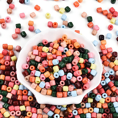 Opaque Colours Glass Seed Beads SEED-N007-14F-1