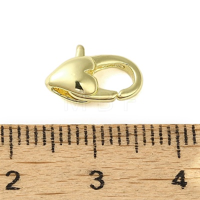 Brass Lobster Claw Clasps KK-B089-23A-G-1