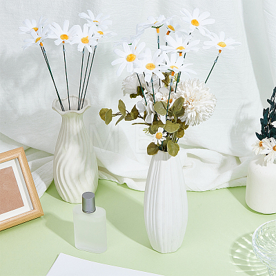 2Pcs Cloth Artificial Sunflower Decorative Garden Stakes DIY-CN0003-96-1
